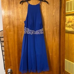 Royal blue formal dress. Size 14